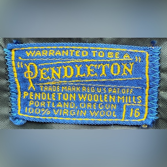 🔥 RARE VINTAGE Pendleton 100% Virgin Wool Flannel Shirt XL/XXL Made in USA 🔥 - Picture 4 of 10